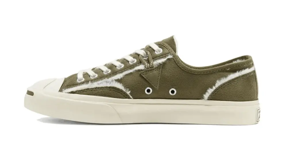 Giày Converse Faux Fur-Lined Leather Jack Purcell Canvas 166511C - Ảnh 5
