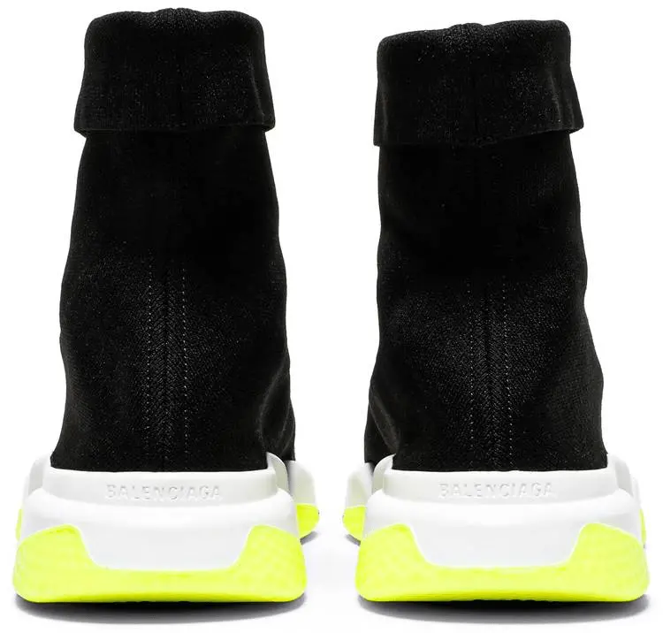 Giày Balenciaga Speed Trainer Cuffed 'Black Yellow' 534379-W1GV0-1006 - Ảnh 3