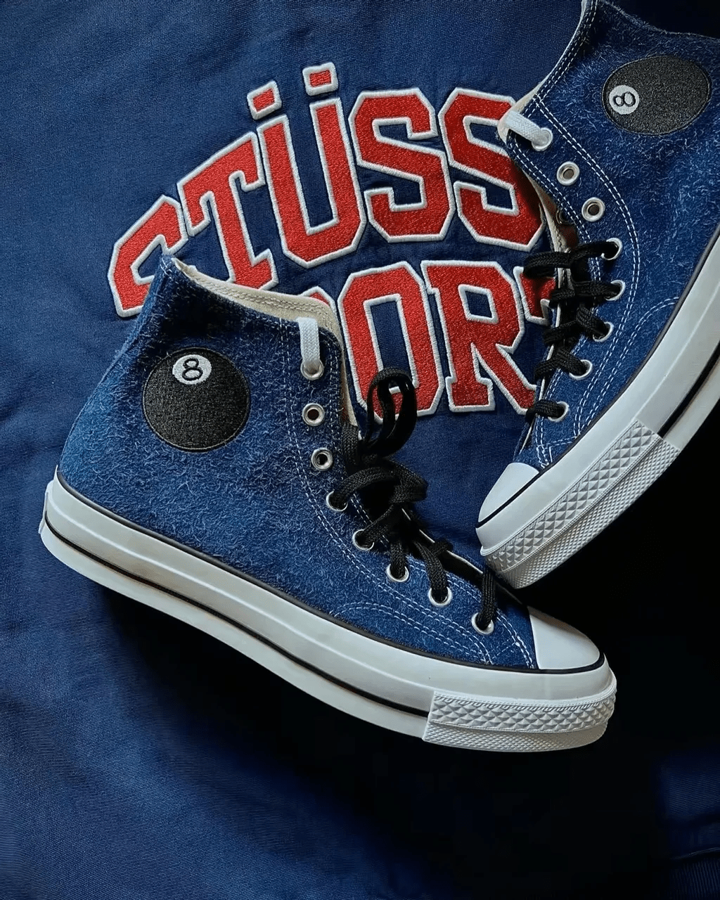 Giày Converse x Stussy Chuck 70 High 'Blue' A03711C - Ảnh 5