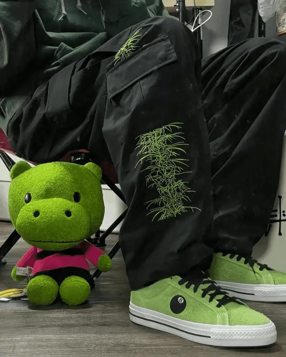 Alternative view of Giày Converse One Star Pro Ox 'Green' A03712C