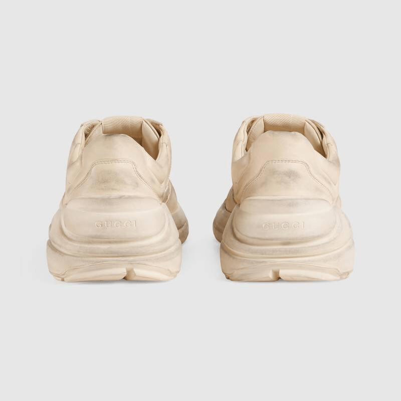 Giày Gucci Rhython Leather Sneaker Ivory 498916-A9L00-9522 - Ảnh 4
