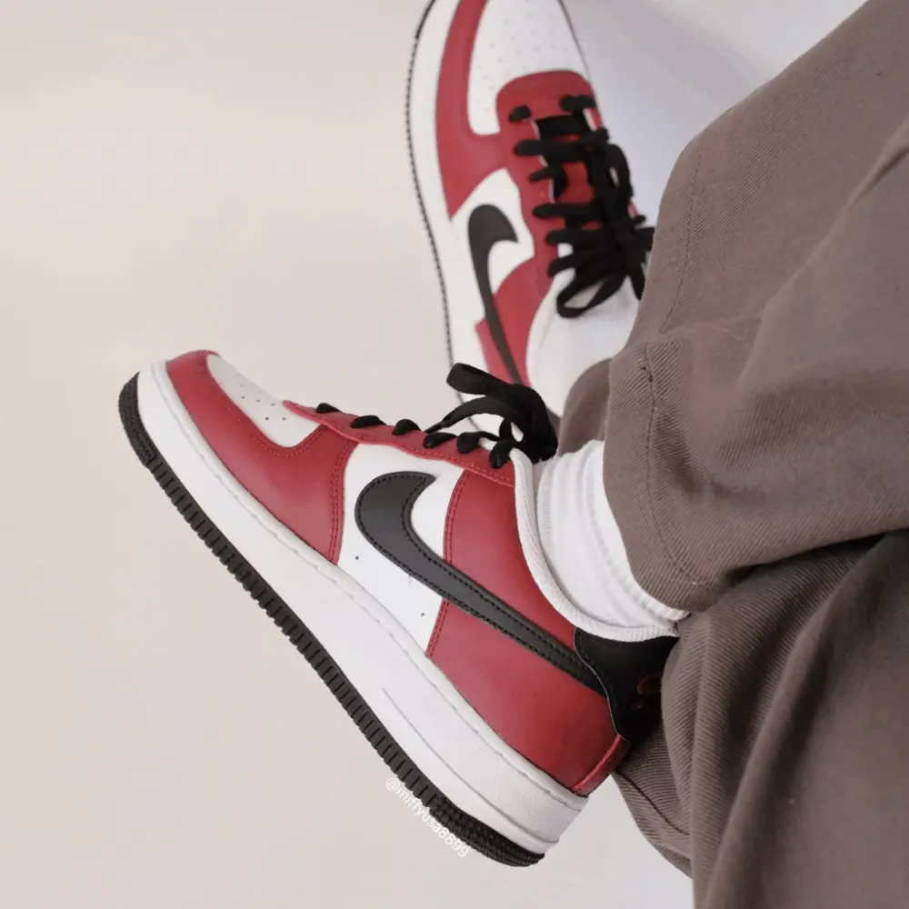 Giày Nike Air Force 1 LV8 GS 'Team Red' FD0300-600 - Ảnh 9