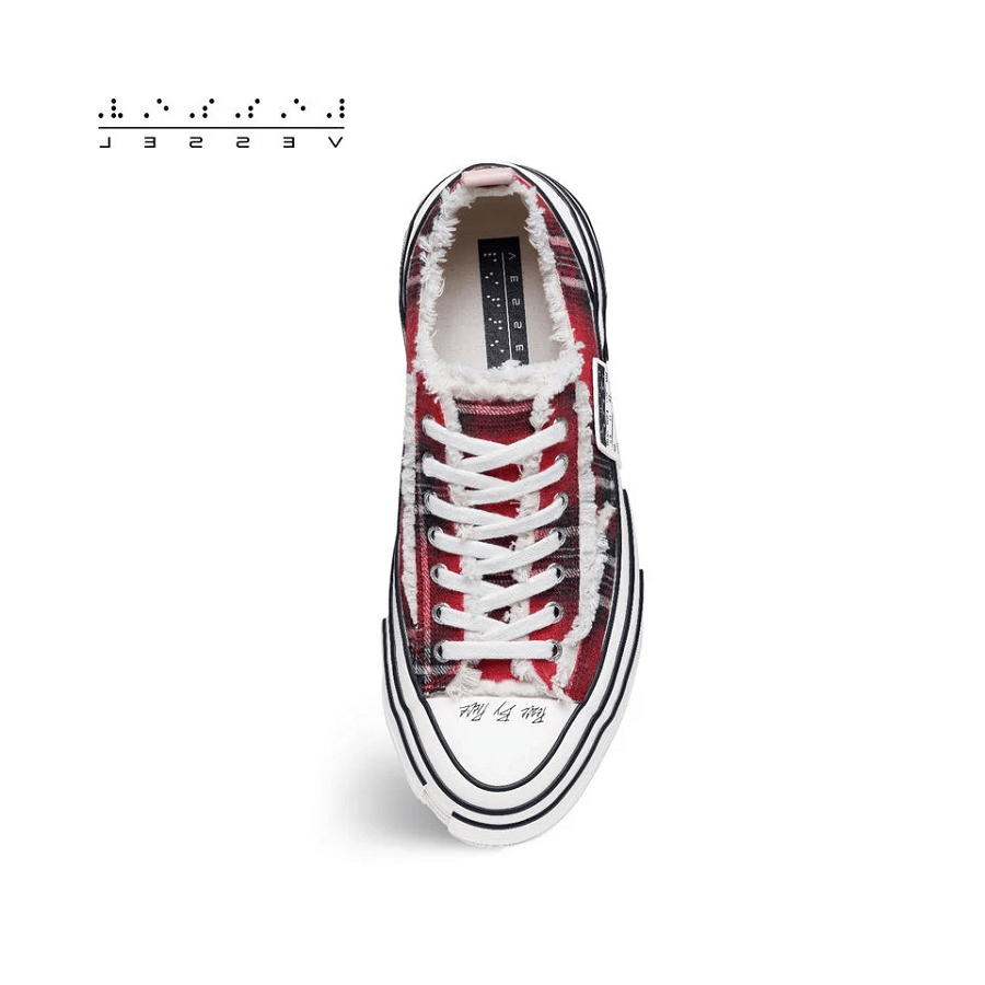 Giày xVESSEL G.O.P Lows 'Forrest Red Plaid' - Ảnh 4