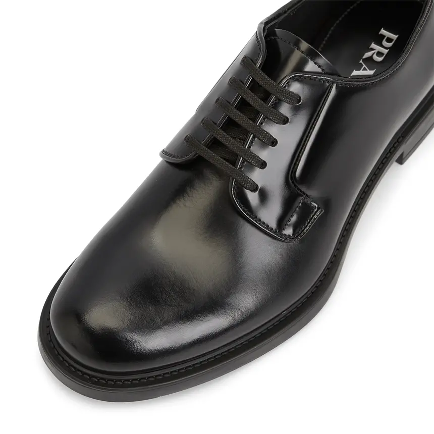 Alternative view of Giày Prada Brushed Triangle Logo 'Black' 2EG394-055-F0002