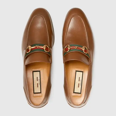 Giày Gucci Loafer with Horsebit 'Brown Leather' 655579-0G0P0-2870 - Ảnh 3