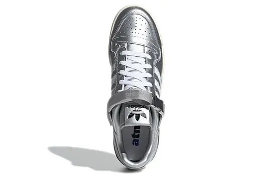 Giày Adidas Originals Forum Low x Atmos 'Metallic Silver' GV9224 - Ảnh 5