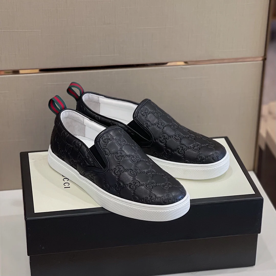 Giày Gucci Signature Slip-On Sneaker 407364-CWCE0-1174 - Ảnh 4