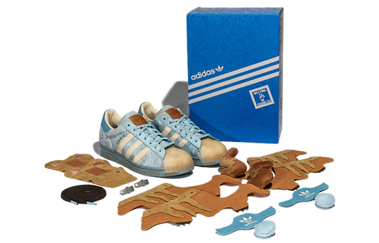 Giày Adidas Superstar 'Melting Sadness CNY Blue' GY7012 - Ảnh 8