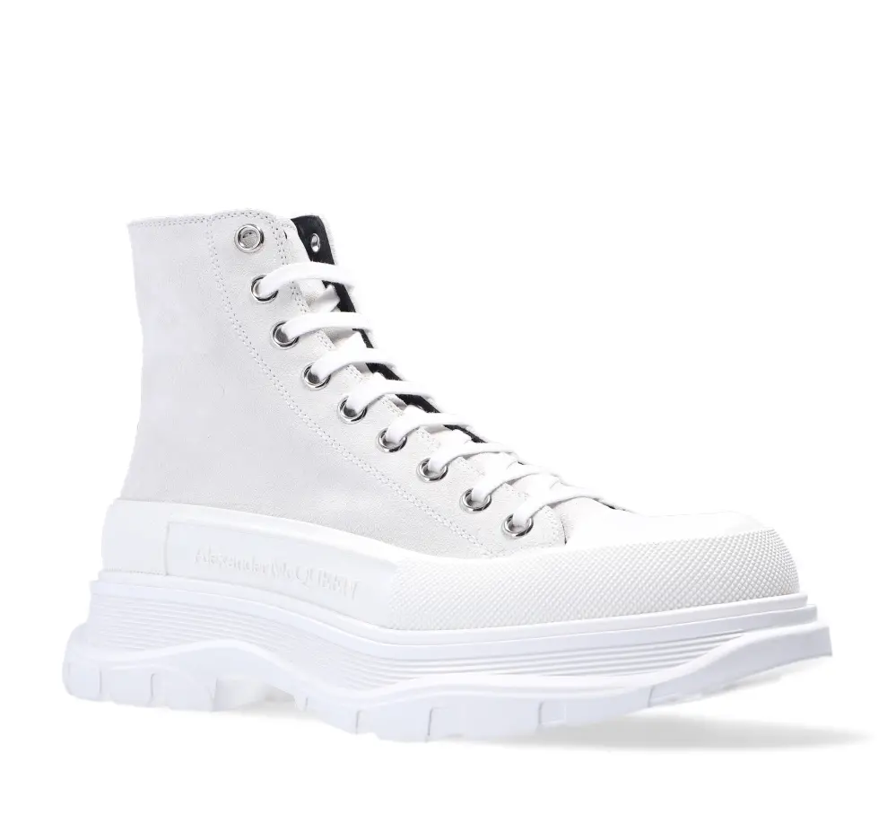 Giày Alexander McQueen Branded High-Top Sneakers 627206-WHBGU-9089 - Ảnh 4