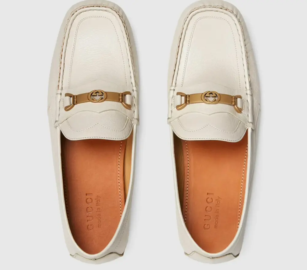 Giày Gucci Men's Loafer with Interlocking G Horsebit 655519-1XO00-9022 - Ảnh 4