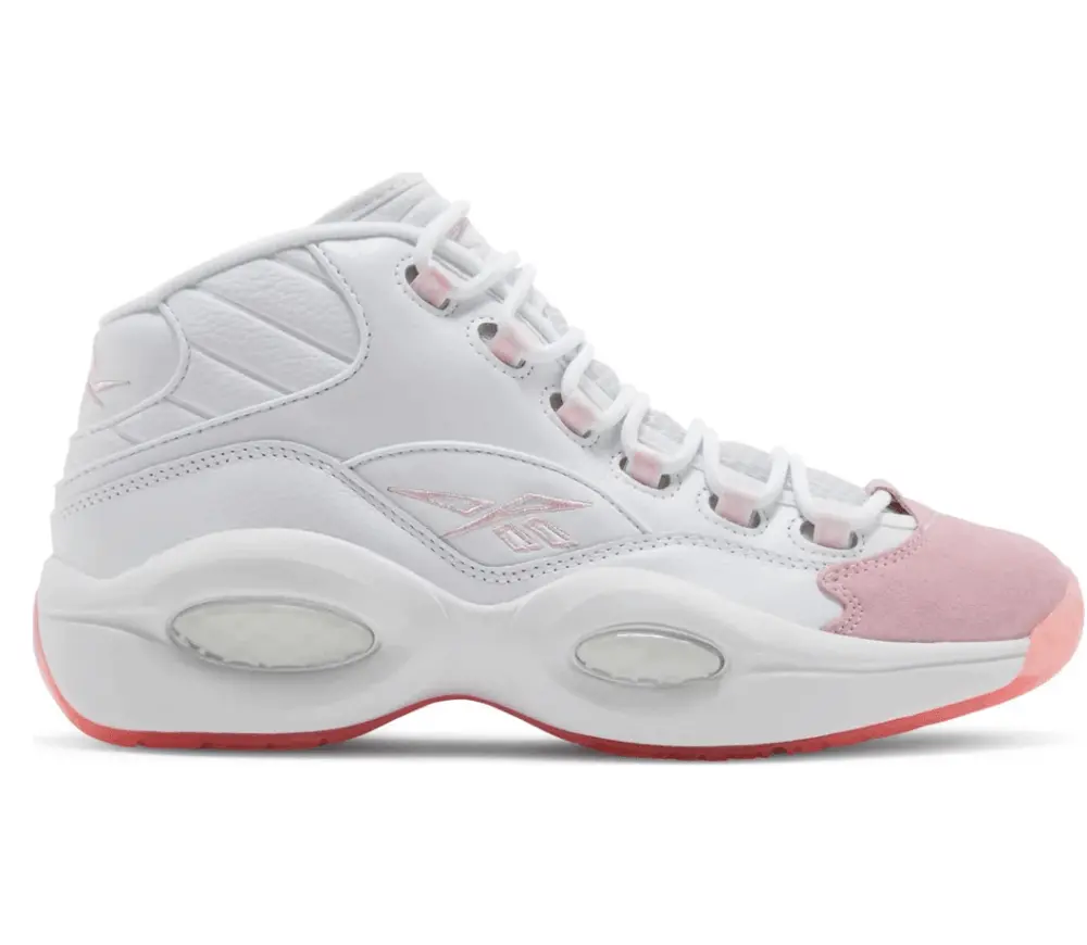Giày Reebok Question Mid ' White Pink Toe' G55120