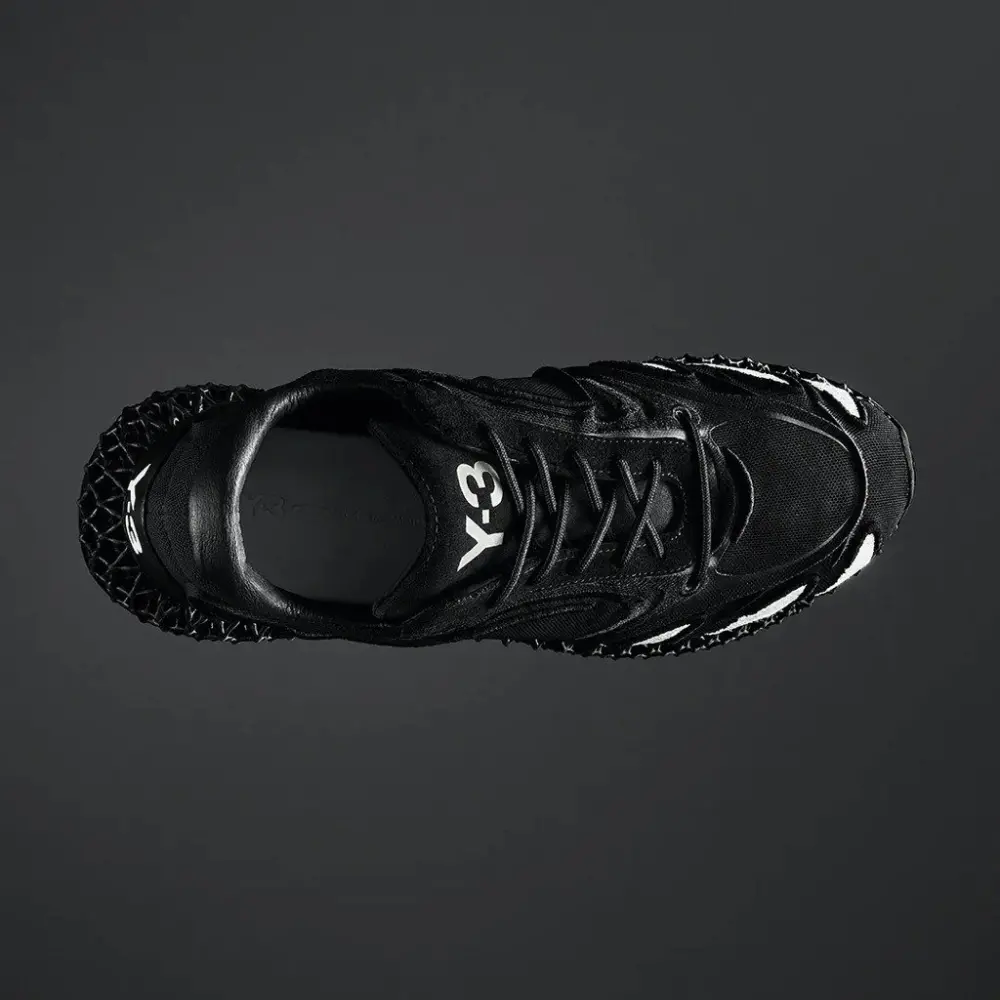 Giày Adidas Y-3 Runner 4D 'Black' FU9207 - Ảnh 4