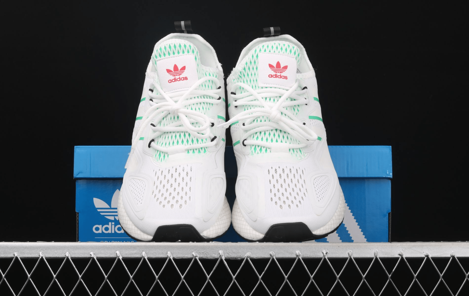 Giày Adidas ZX 2K Boost 'Grey Hi-Res Green' FX4172 - Ảnh 6
