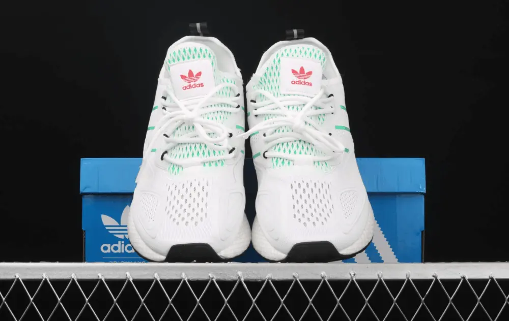 Giày Adidas ZX 2K Boost 'Grey Hi-Res Green' FX4172 - Ảnh 6