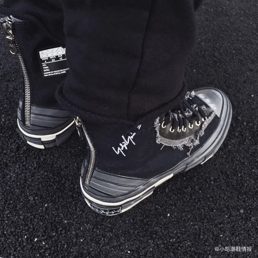 Giày xVESSEL G.O.P. Highs for Yohji Yamamoto Black FN-E03-062-1 - Ảnh 5