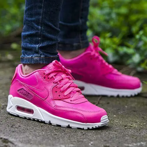 Alternative view of Giày Nike Air Max 90 LTR GS Hyper 'Pink Pow White' 724852-600