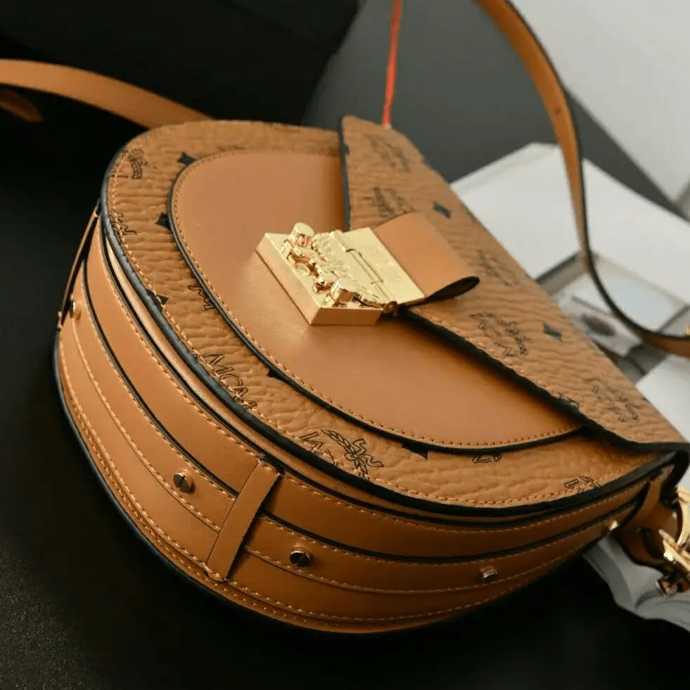 Túi MCM Patricia Mini Shoulder Bag Visetos 'Cognac' MWSASPA08CO001 - Ảnh 3
