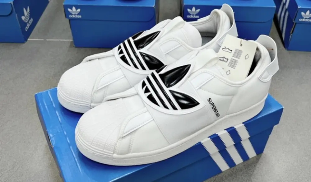 Giày Adidas Superstar Slip-On 'Trefoil Band White Black' GZ8399 - Ảnh 5