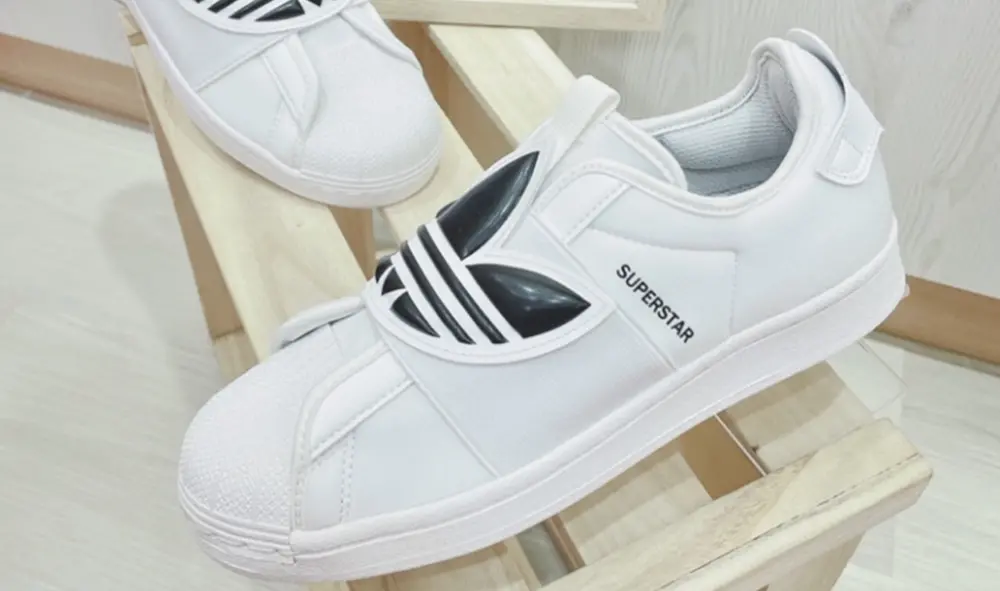 Giày Adidas Superstar Slip-On 'Trefoil Band White Black' GZ8399 - Ảnh 3