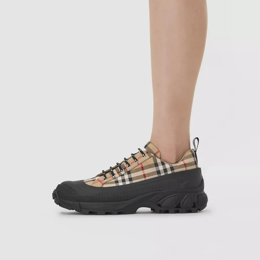 Alternative view of Giày Burberry Vintage Check Cotton Arthur 'Archive Beige'