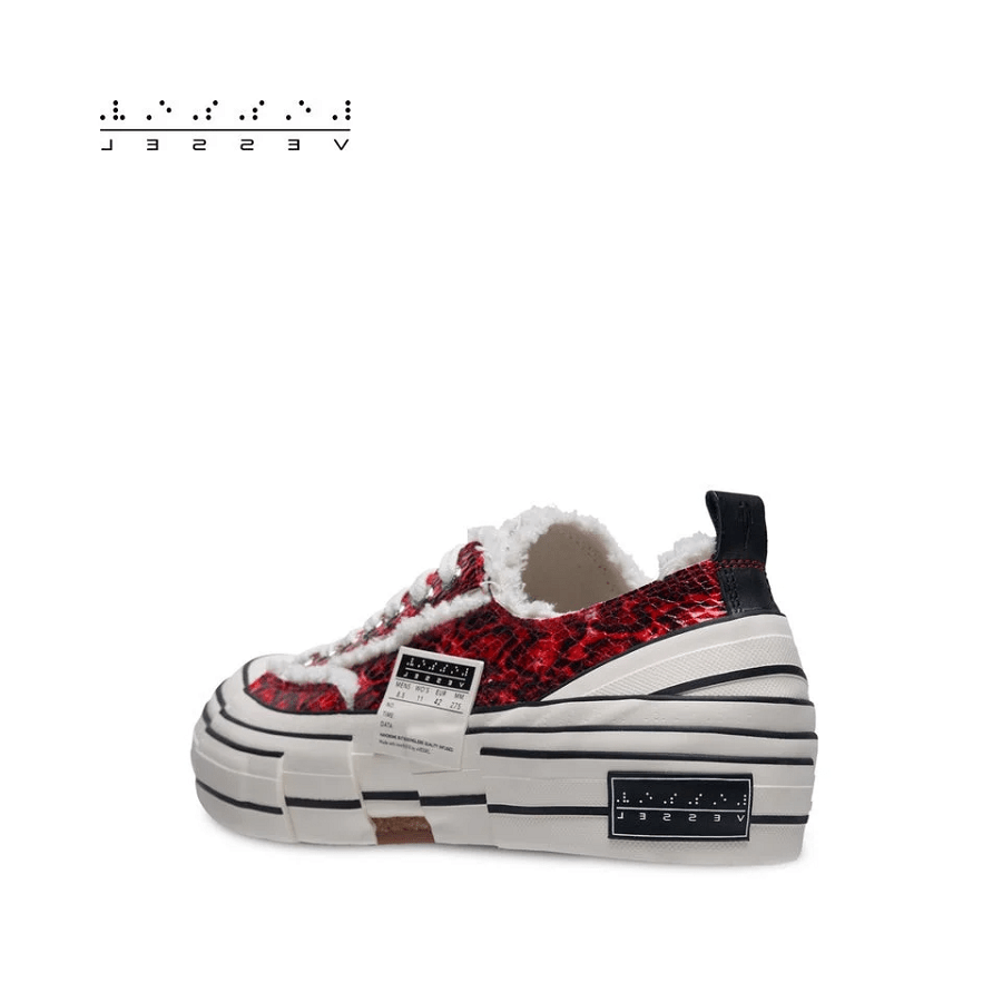 Giày xVESSEL G.O.P. Lows 'Python Pattern Red' - Ảnh 3