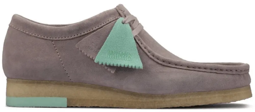Giày Clarks Wallabee 'Grey Combination' 261-60202