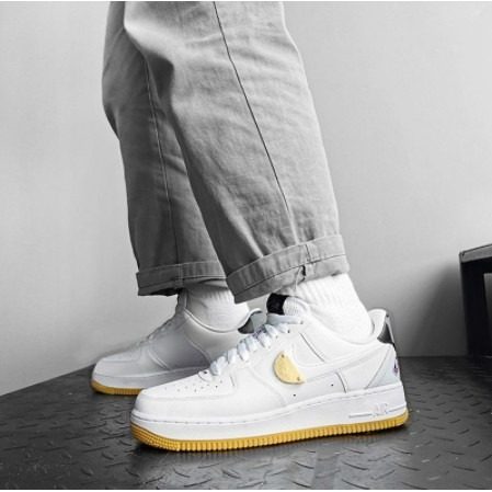 Giày Nike NBA x Air Force 1 '07 LV8 'White Pure Platinum' CT2298-100 - Ảnh 3