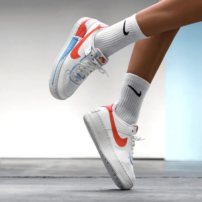 Giày Nike Air Force 1 Shadow SE 'Team Orange Blue' CQ9503-100 - Ảnh 4