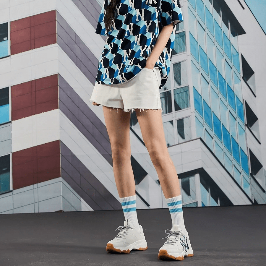 Giày MLB BigBall Chunky Cube 'Monogram New York Yankees' 3ASHCGM2N-50WHS - Ảnh 2