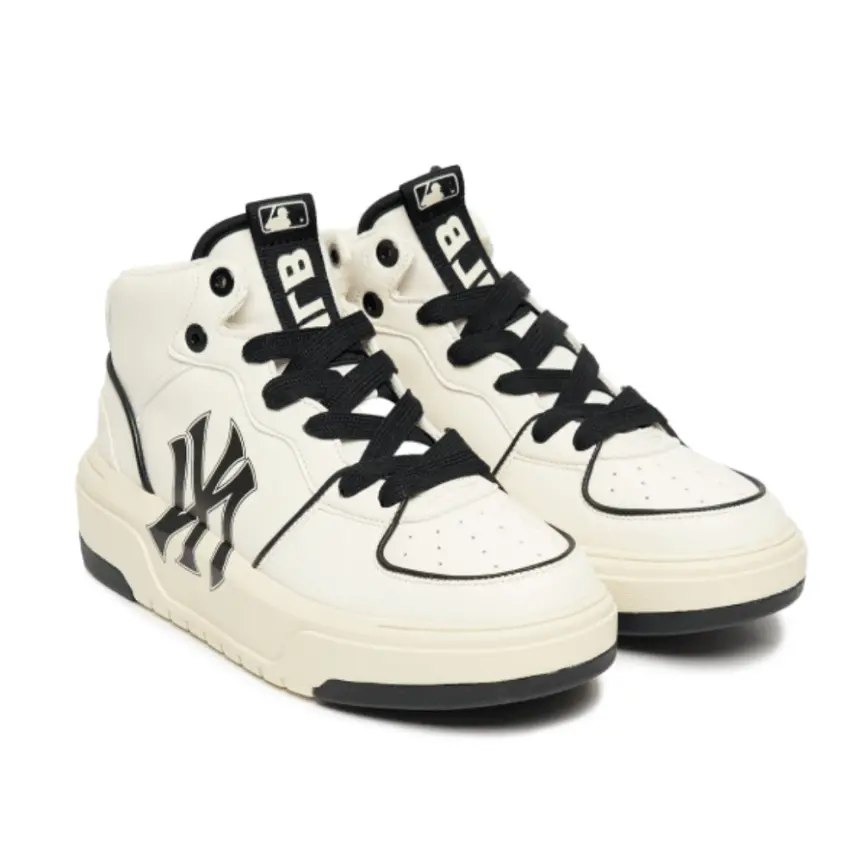 Alternative view of Giày MLB Chunky Liner High New York Yankees 'White Black' 3ASXCB12N-50IVS