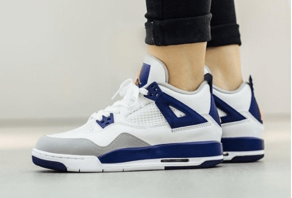Giày Nike Air Jordan 4 GS 'Deep Royal Blue' 487724-132 - Ảnh 3
