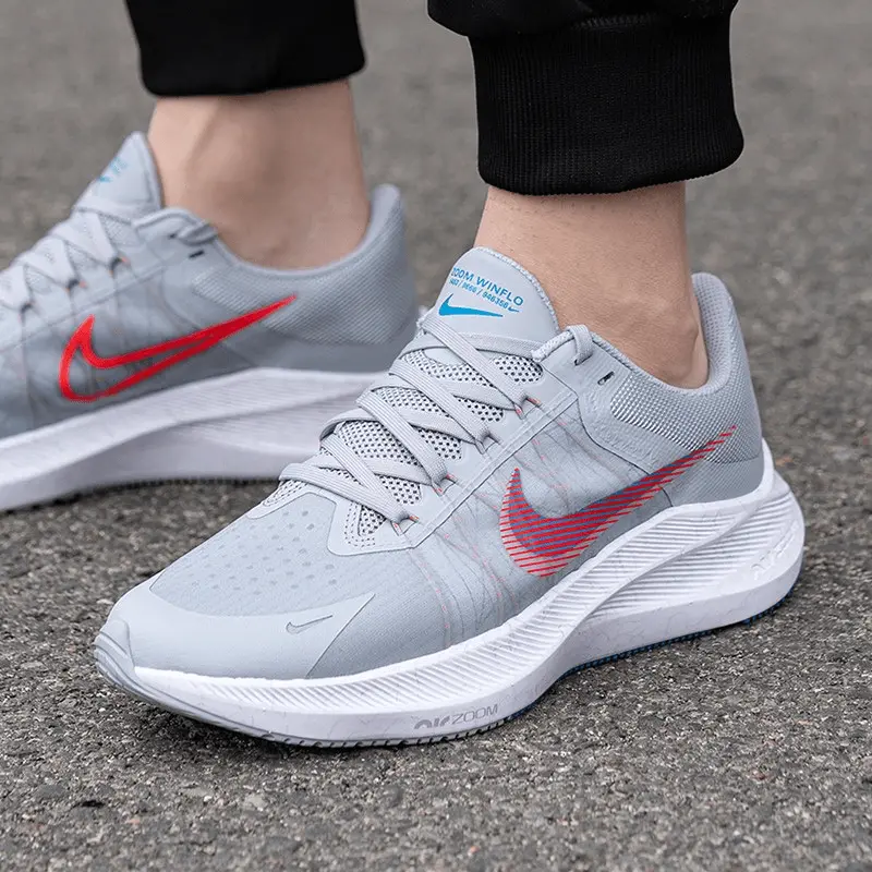 Alternative view of Giày Nike Winflo 8 'Wolf Grey Bright Crimson' CW3419-004