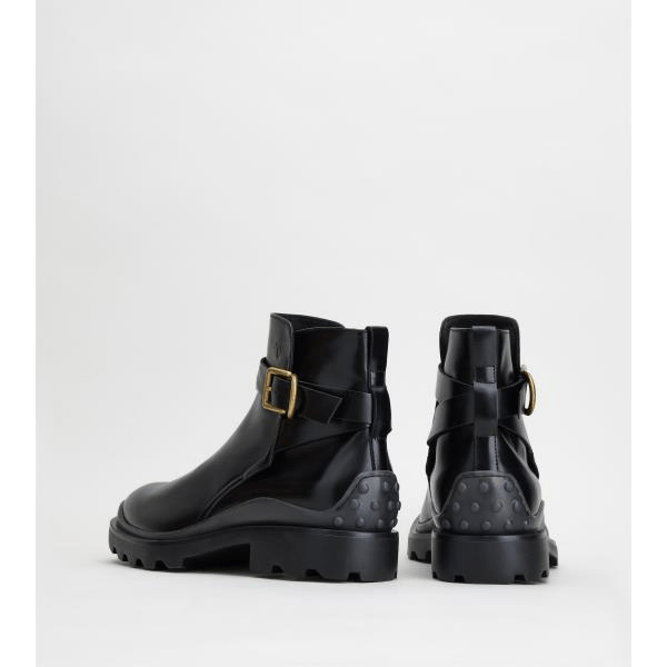 Giày Tod’s Buckled Leather Ankle Boots ‘Black’ XXM04E02130LYGB999 - Ảnh 3