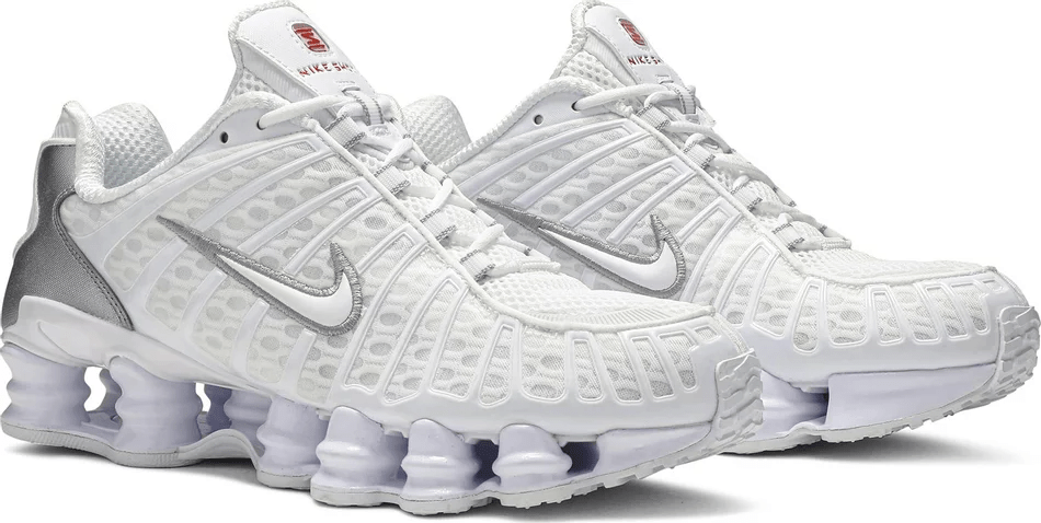 Giày Nike Wmns Shox TL 'White Silver' AR3566-100 - Ảnh 6