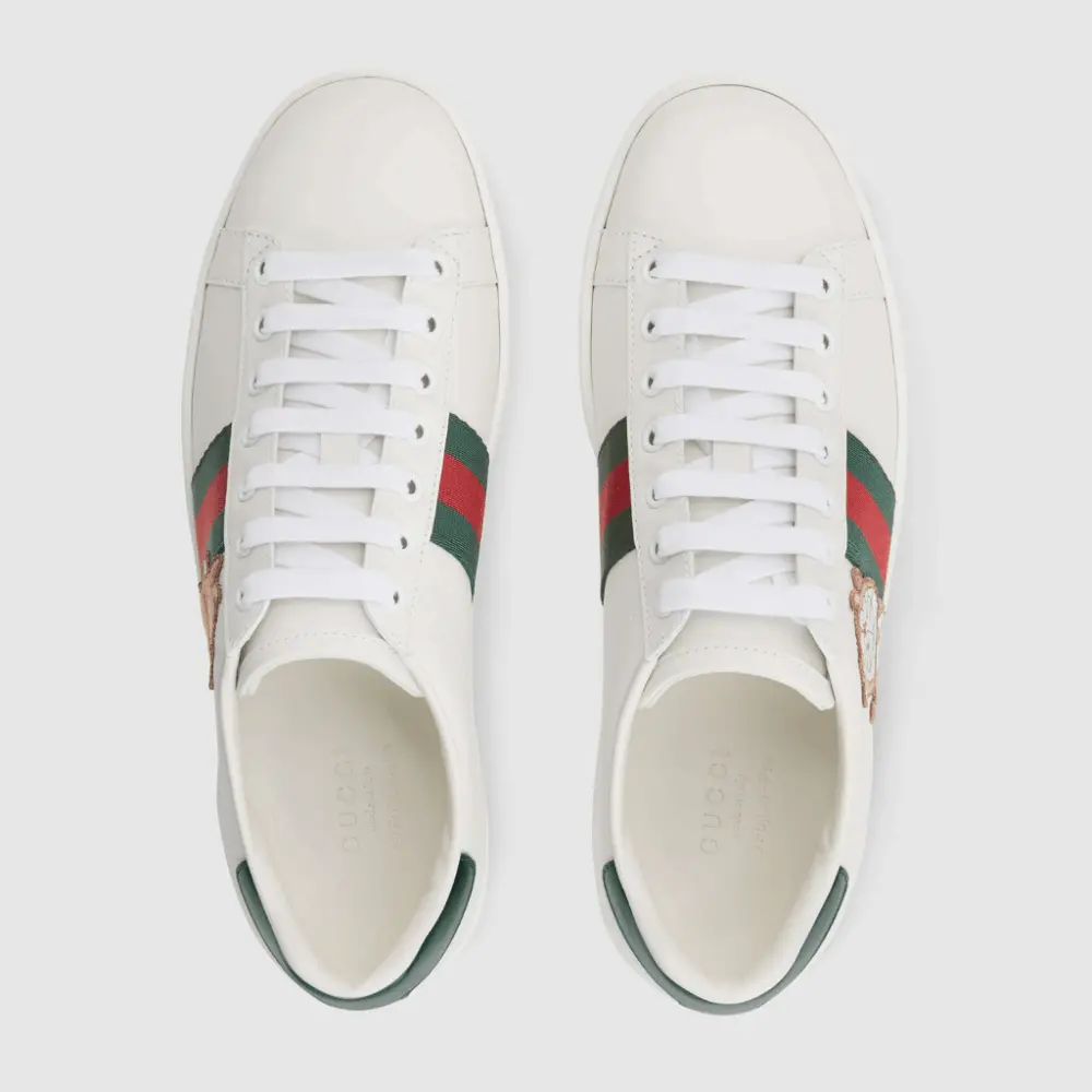 Giày Doraemon x Gucci Wmns Ace 'Ivory Devil Patch' 655031-0FIU0-9091 - Ảnh 3