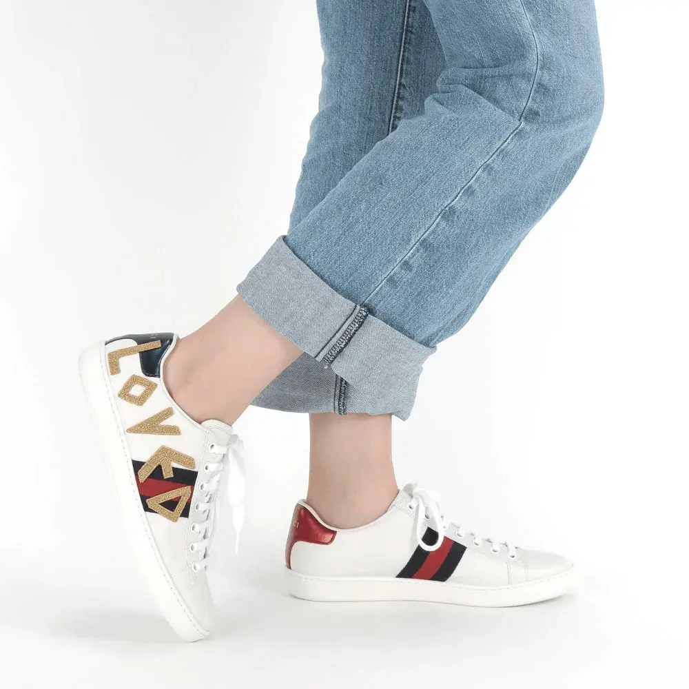 Giày Gucci Wmns Ace 'Loved' 505328-DOPE0-9095 - Ảnh 3