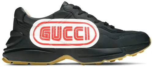 Giày Gucci Rhyton Print 'Black' 523609-DRW00-1000