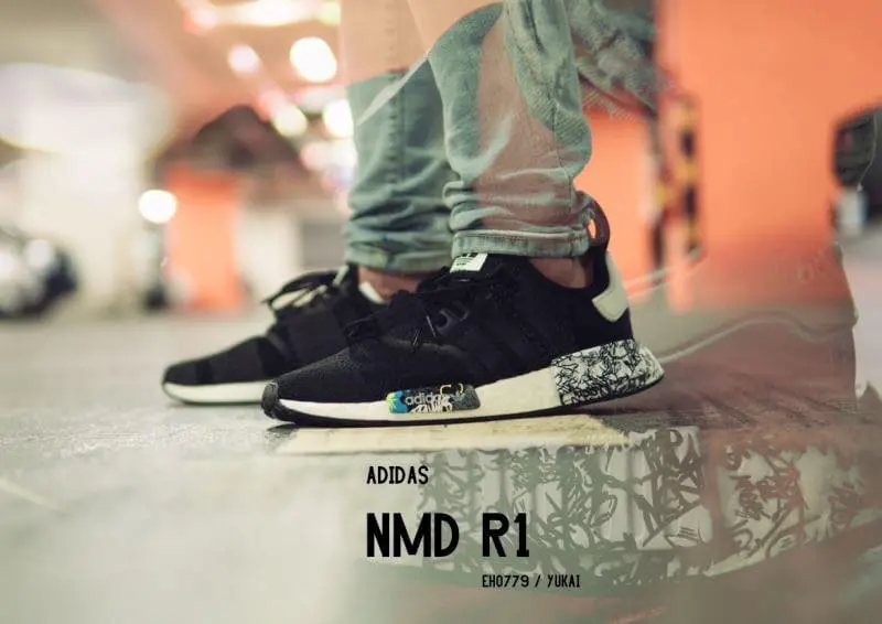 Giày Adidas NMD R1 'Black Graffiti' EH0779 - Ảnh 7