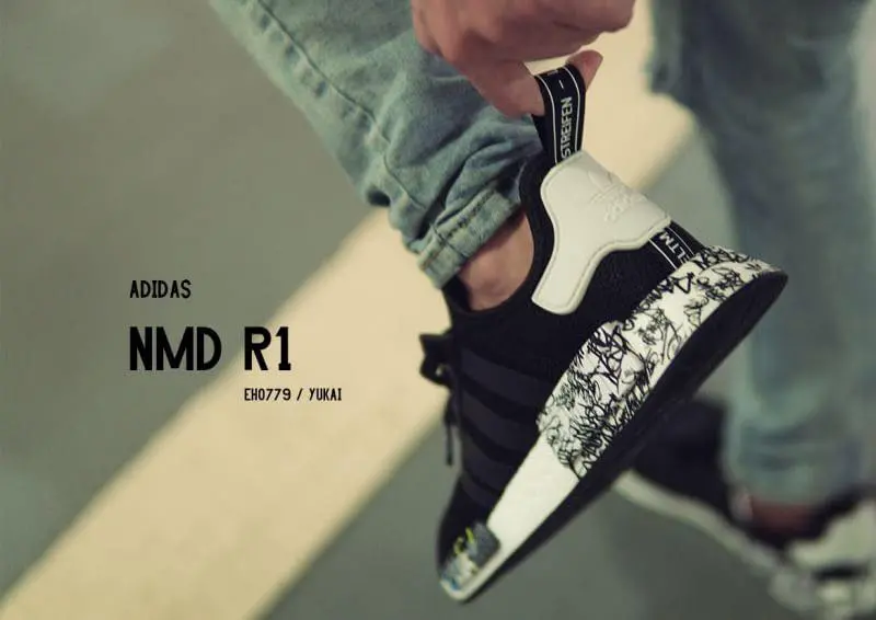 Giày Adidas NMD R1 'Black Graffiti' EH0779 - Ảnh 5