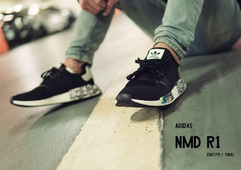 Giày Adidas NMD R1 'Black Graffiti' EH0779 - Ảnh 4