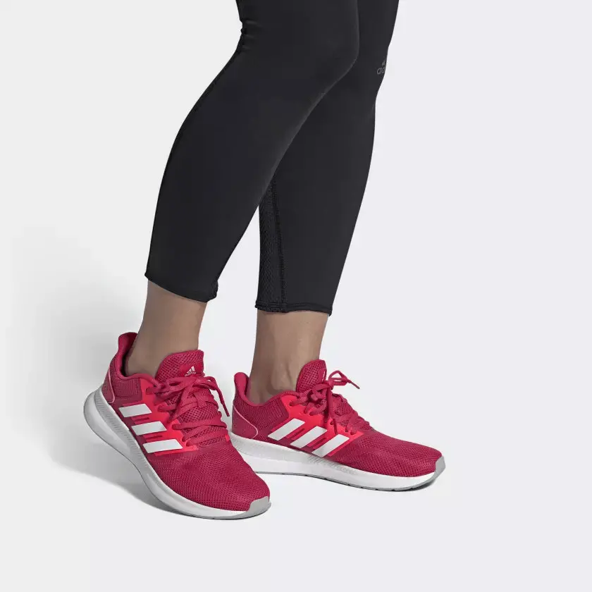 Alternative view of Giày Adidas RUNFALCON 'Pink White' FW5145
