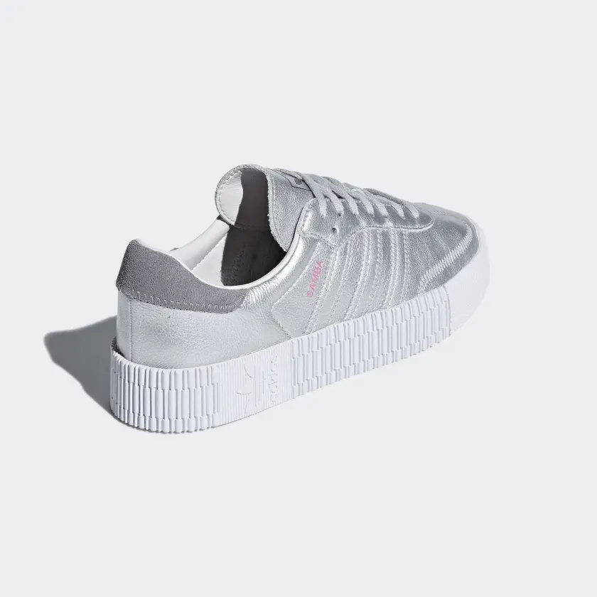 Giày Adidas Samba Rose 'Silver' Metallic D96769 - Ảnh 4