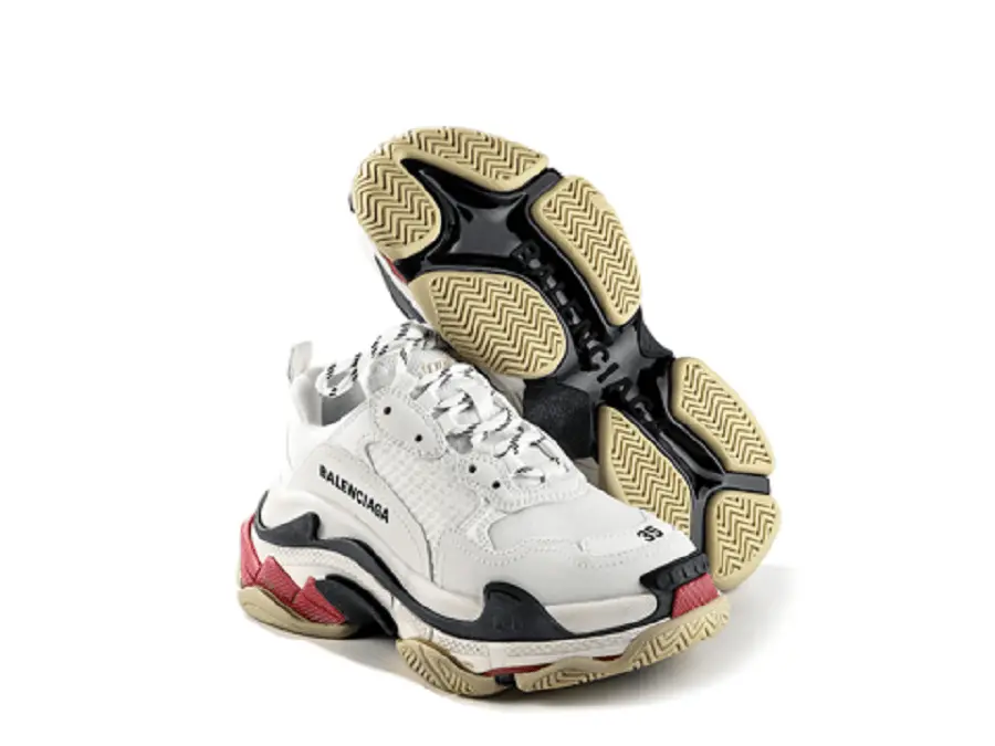 Alternative view of Giày Balenciaga Triple S Low 'White-Red '524037-W09OM-9000