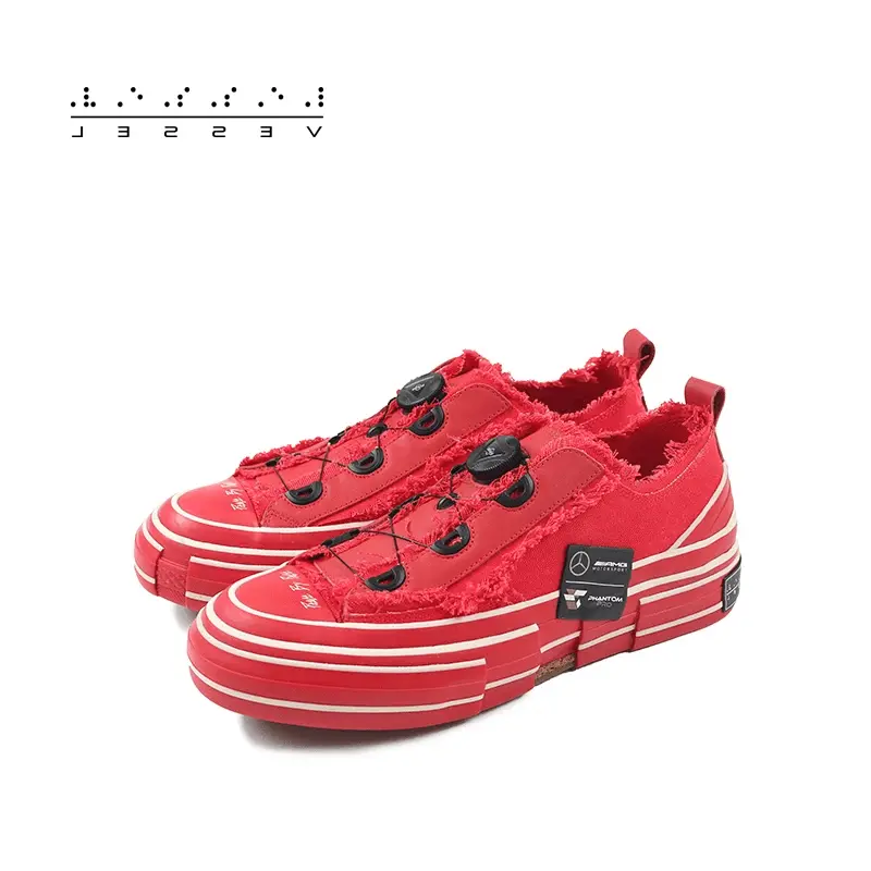 Giày Xvessel Peace By Piece Crimson Red xVESSEL x AMG - Ảnh 5