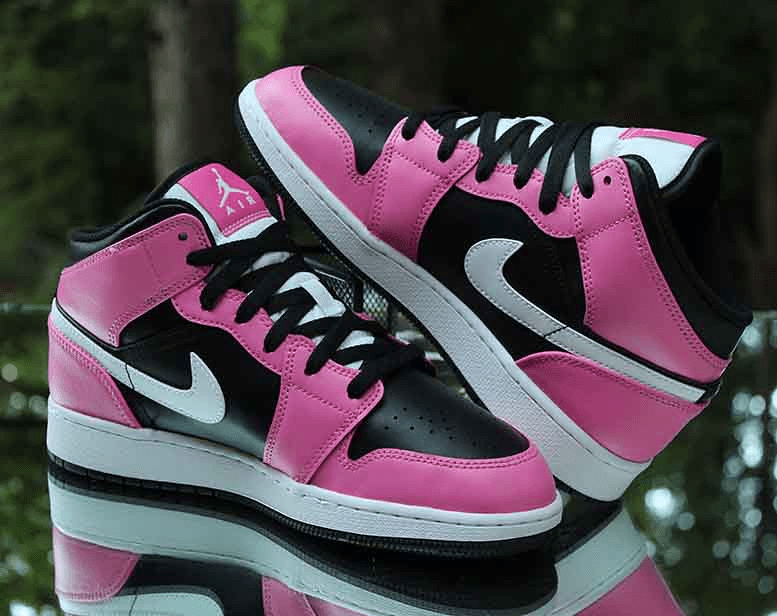 Giày Nike Air Jordan 1 Mid Pinksicle 555112-002 - Ảnh 7