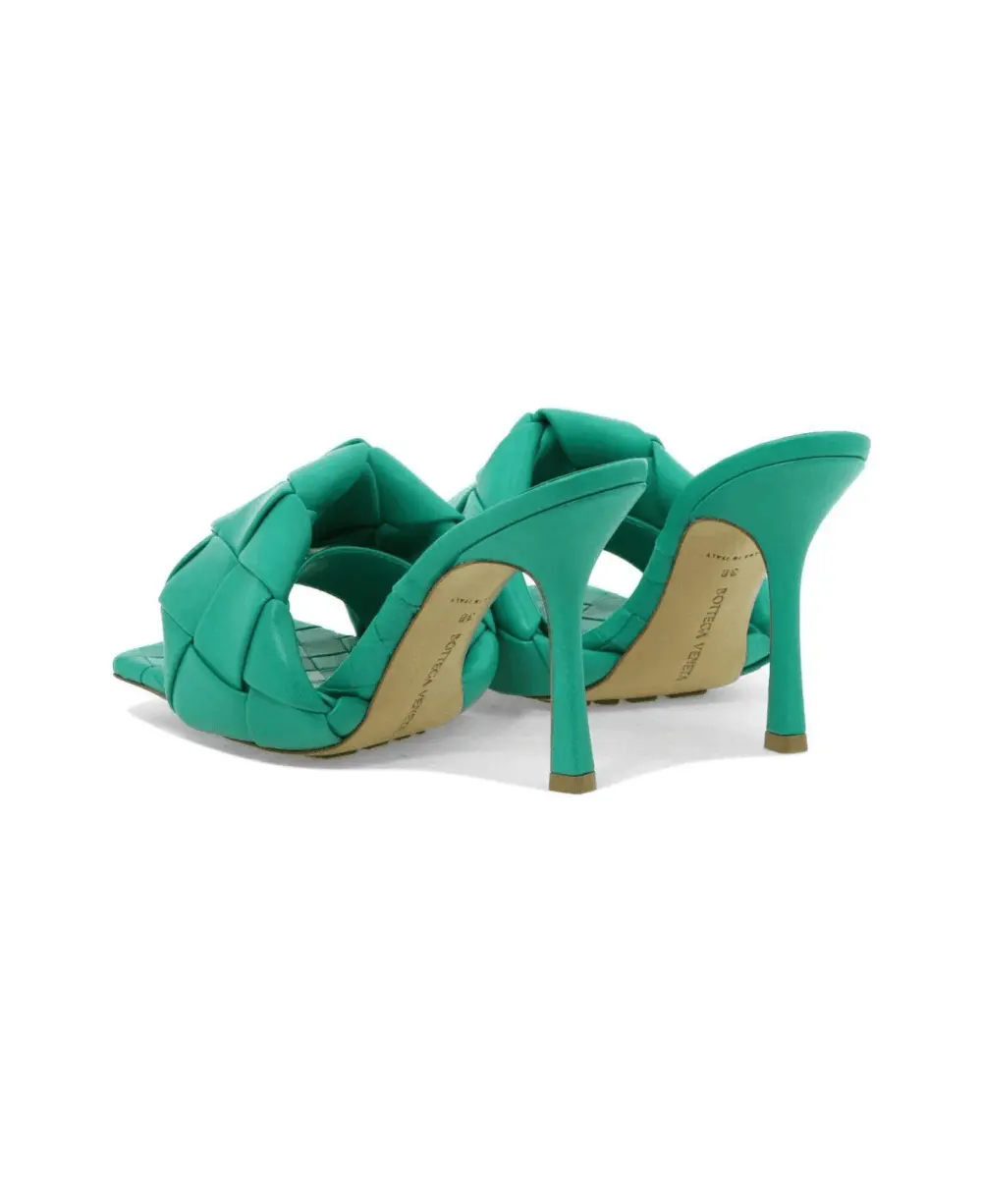 Giày Cao Gót Bottega Veneta Lido Mule 'Acid Turquoise' 608854VBSS03227 - Ảnh 3
