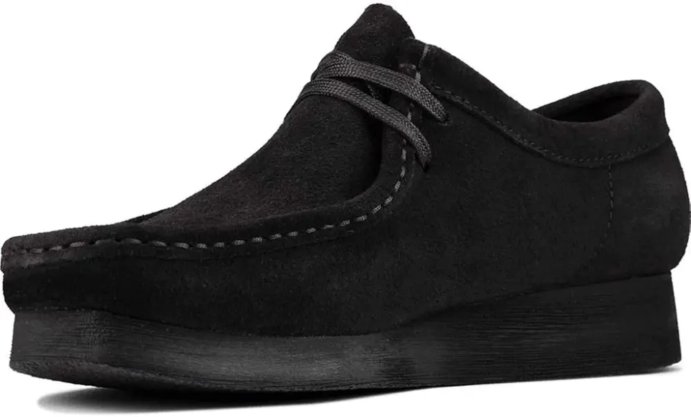 Giày Clarks Wallabee 'Black Suede' 261-55522 - Ảnh 4