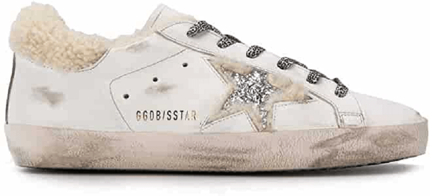 Giày Golden Goose Superstar White and Lambskin G35WS590-P90