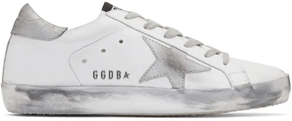 Giày Golden Goose Wmns Superstar 'Sparkle Silver' GCOWS590-E36
