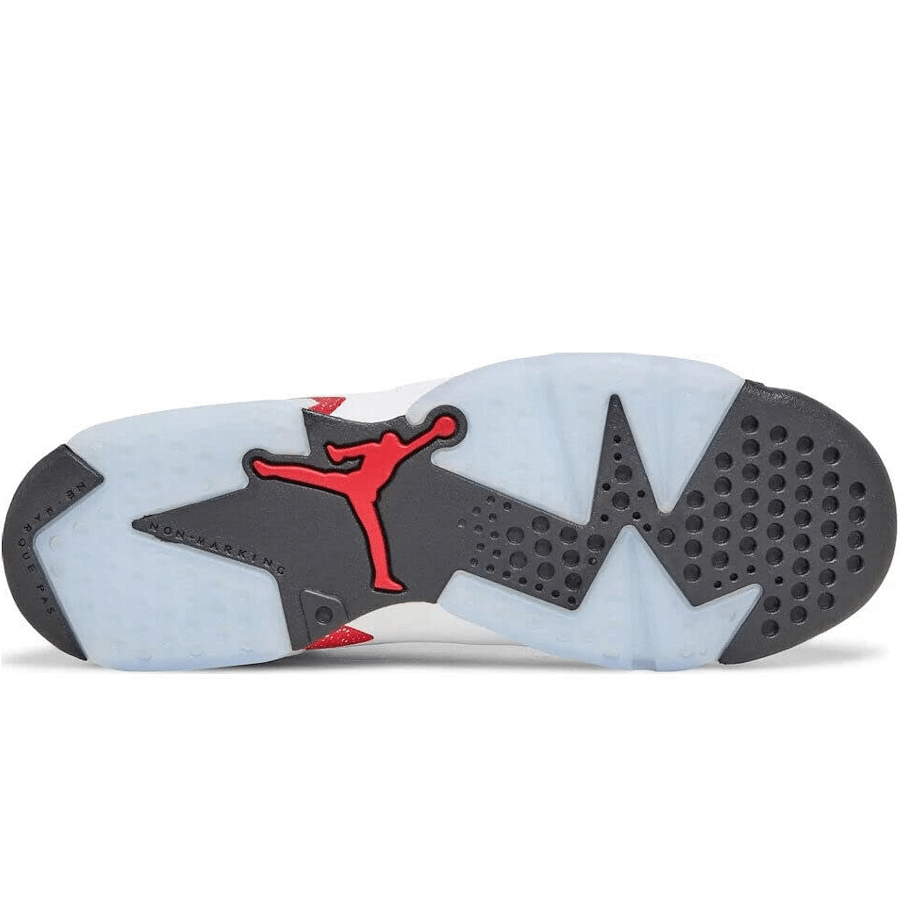 Giày Nike Air Jordan 6 Retro Red Oreo GS 'White Red' 384665-162 - Ảnh 6